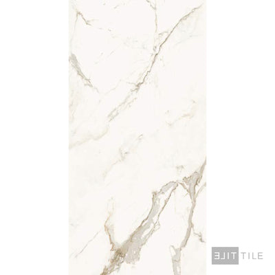 PORCELAIN SLABS 64.17X127.56 CALACATTA LIGHT POLISHED BOOK-MATCHED A PRIMARY SHOT