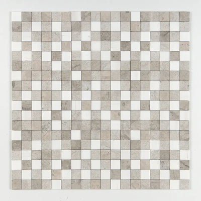 Britannia 2X2 Square Mosaic 12X12 Britannia Snow White Textured