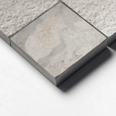 Britannia 2X2 Square Mosaic 12X12 Britannia Snow White Textured