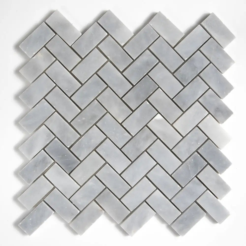 Allure Light 1X2 Herringbone Mosaic 12-1/8X13-3/8 Allure Honed