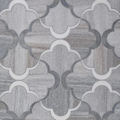 Allure Light Nuage Mosaic 8-5/8X17.25 Snow White Allure Skyline Multi Finish
