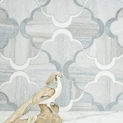 Allure Light Nuage Mosaic 8-5/8X17.25 Snow White Allure Skyline Multi Finish