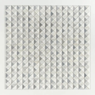 Allure Light Devon Mosaic 12.5X12.5 Snow White Allure Glacier Multi Finish