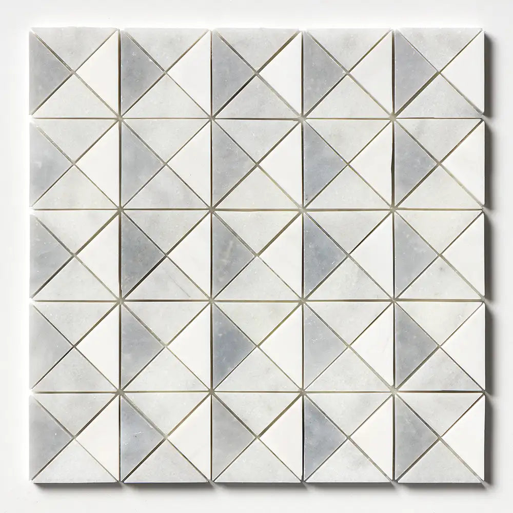 Allure Light Devon Mosaic 12.5X12.5 Snow White Allure Glacier Multi Finish