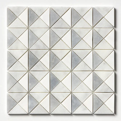 Allure Light Devon Mosaic 12.5X12.5 Snow White Allure Glacier Multi Finish