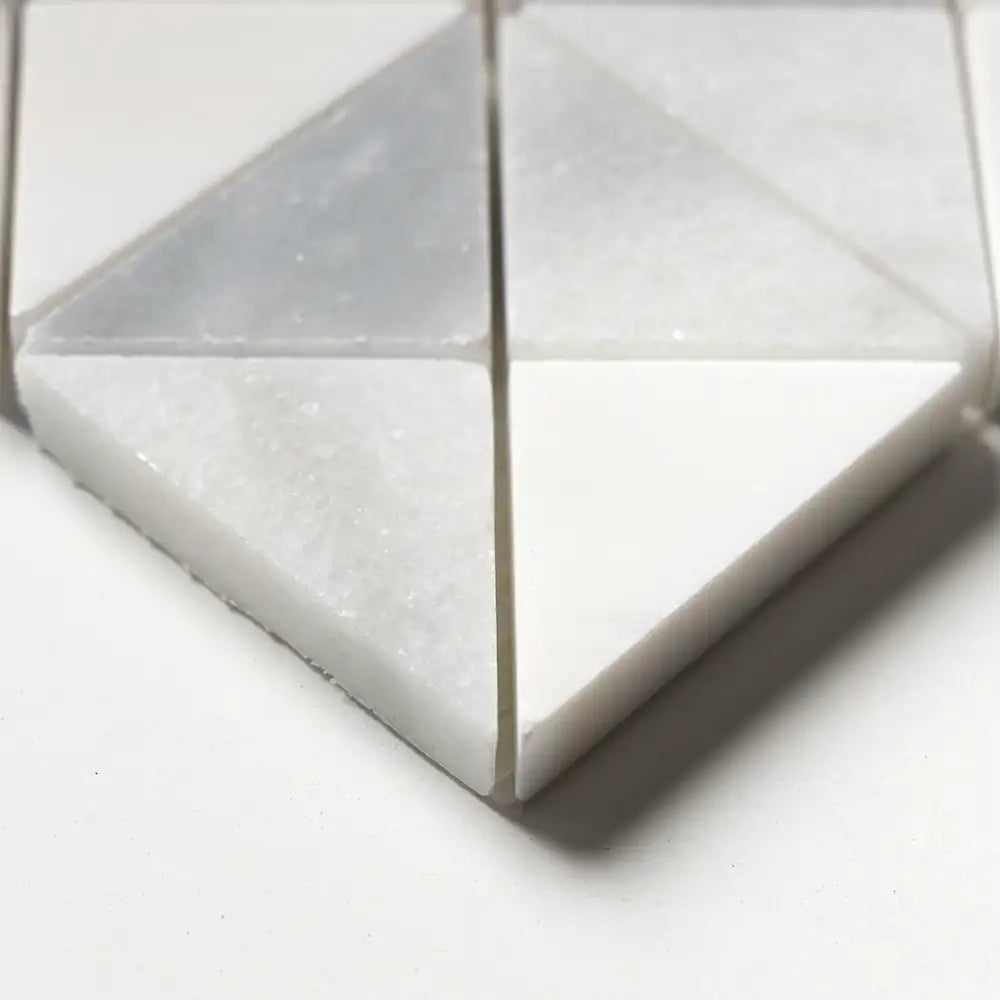 Allure Light Devon Mosaic 12.5X12.5 Snow White Allure Glacier Multi Finish