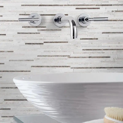 Avalon Bamboo Mosaic 6X12 Massa Polished