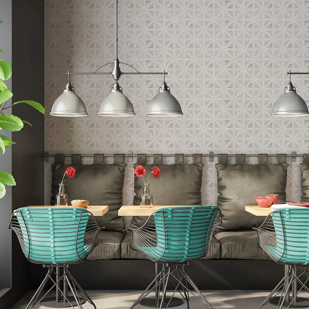 Avenza Classic Lattice Mosaic 14.75X14.75 Snow White Avenza Multi Finish