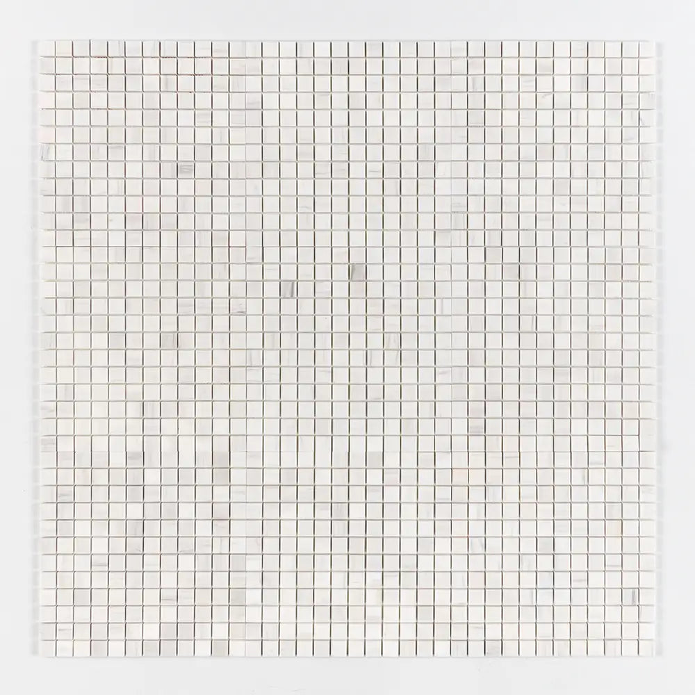 Bianco Dolomiti 1X1 Square Mosaic 12X12 Bianco Dolomiti Honed