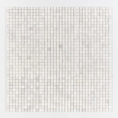 Bianco Dolomiti 1X1 Square Mosaic 12X12 Bianco Dolomiti Honed
