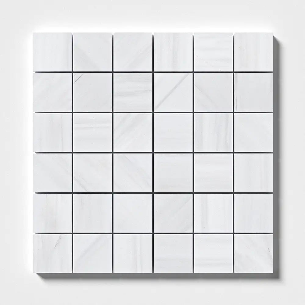 Bianco Dolomiti 2X2 Square Mosaic 12X12 Bianco Dolomiti Honed