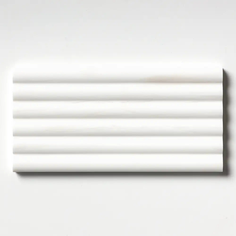 Bianco Dolomiti Fluted 6X12 Bianco Dolomiti Honed