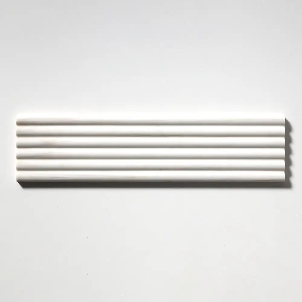 Bianco Dolomiti Fluted 6X24 Bianco Dolomiti Honed
