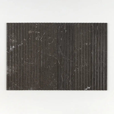 Fluted Tile 6X24 Iris Black Honed