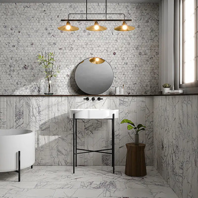 Fluted Tile 6X24 Lilac Honed