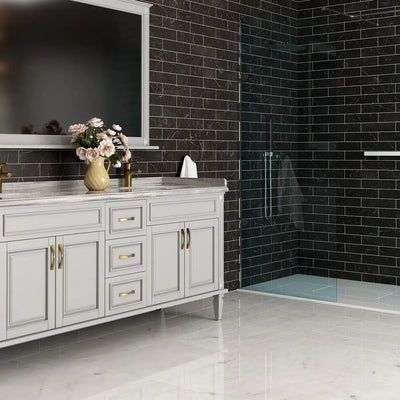 Iris Black Marble 3X12 Iris Black Honed