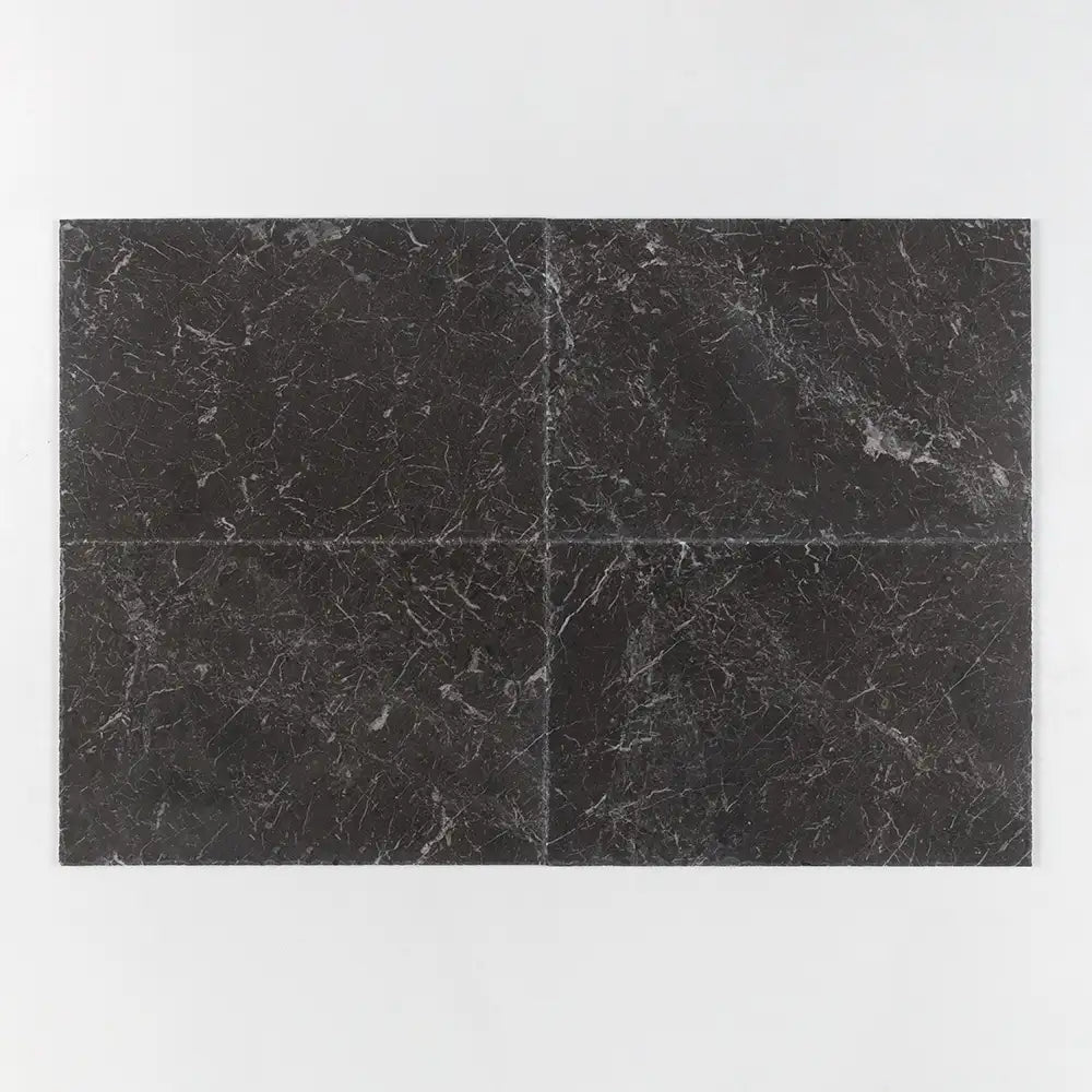 Iris Black Marble 16X24 Iris Black Brushed Chiselled