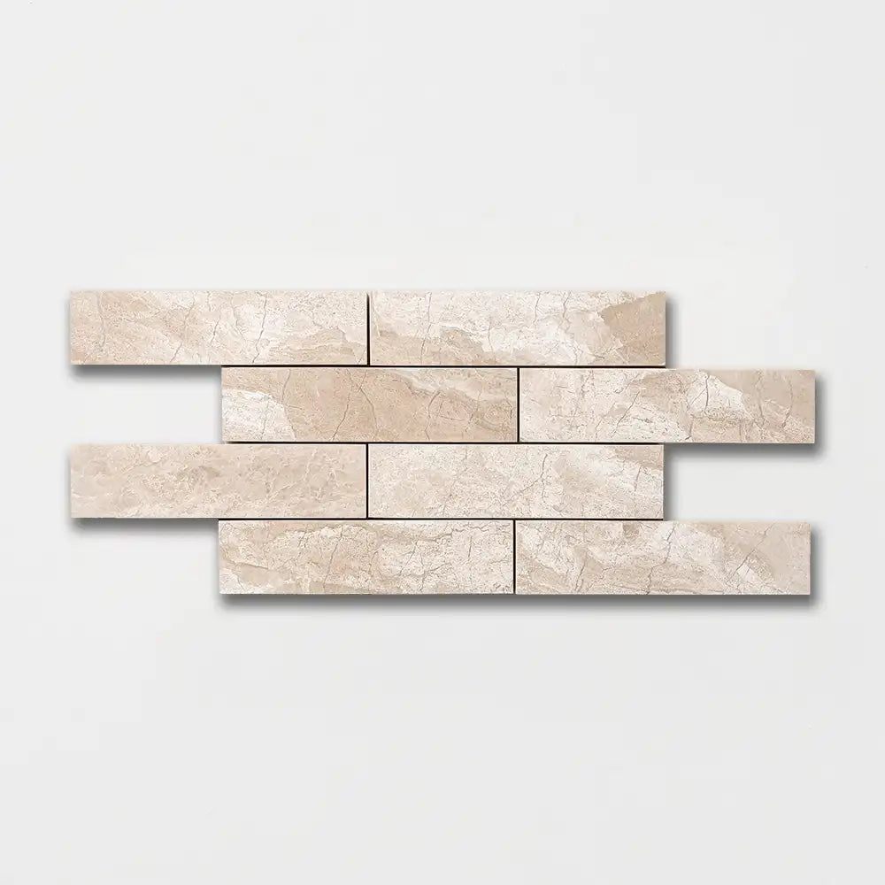 Long Marble Brick 2X8 Diana Royal Polished