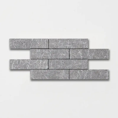 Long Marble Brick 2X8 Iris Black Leather