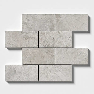 Silver Clouds Marble 2.75X5.5 Silver Clouds Polished