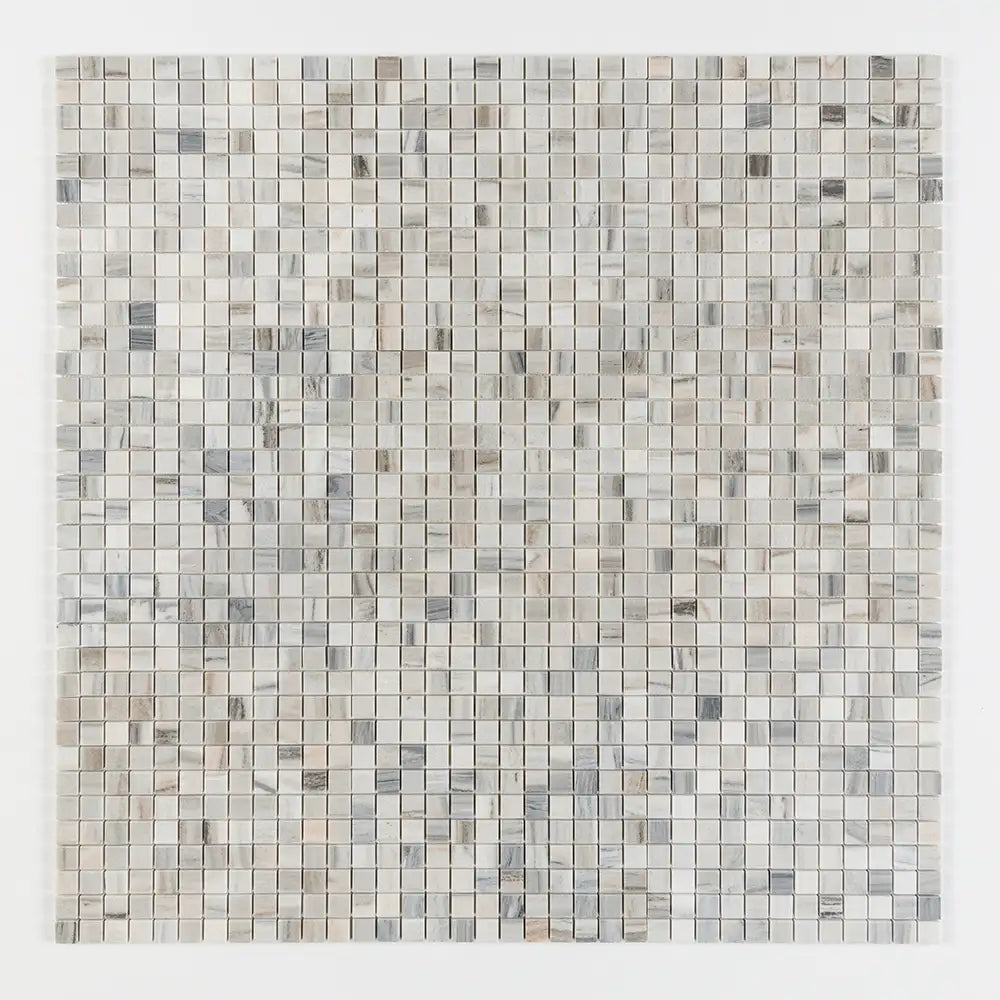 Skyline Polished Marble 1X1 Square Mosaic 12X12 Verona Polished
