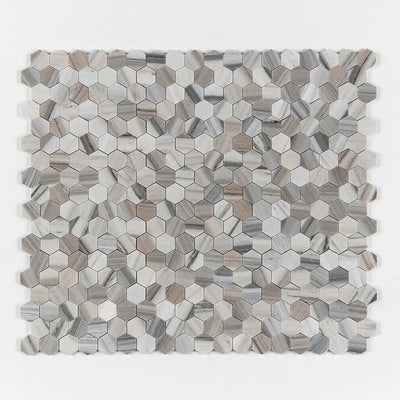 Skyline Honed Marble 2X2 Hexagon Mosaic 10-3/8X12 Skyline Honed