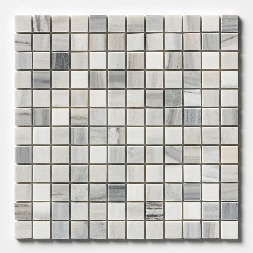 Skyline Honed Marble 1X1 Square Mosaic 12X12 Verona Honed