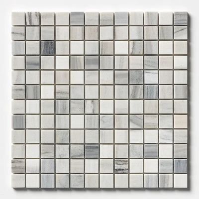 Skyline Honed Marble 1X1 Square Mosaic 12X12 Verona Honed