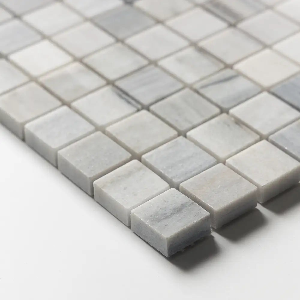 Skyline Honed Marble 1X1 Square Mosaic 12X12 Verona Honed