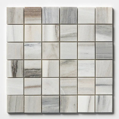 Skyline Honed Marble 2X2 Square Mosaic 12X12 Verona Honed