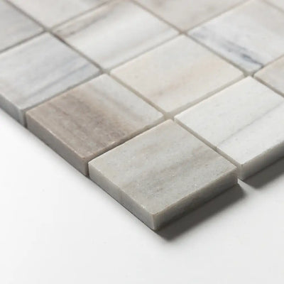 Skyline Honed Marble 2X2 Square Mosaic 12X12 Verona Honed