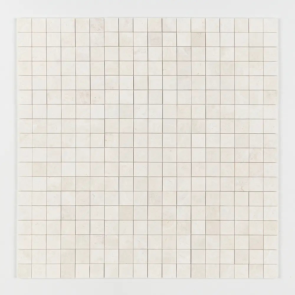 Vanilla Honed Marble 2X2 Square Mosaic 12X12 Vanilla Honed