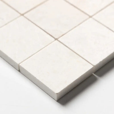 Vanilla Honed Marble 2X2 Square Mosaic 12X12 Vanilla Honed