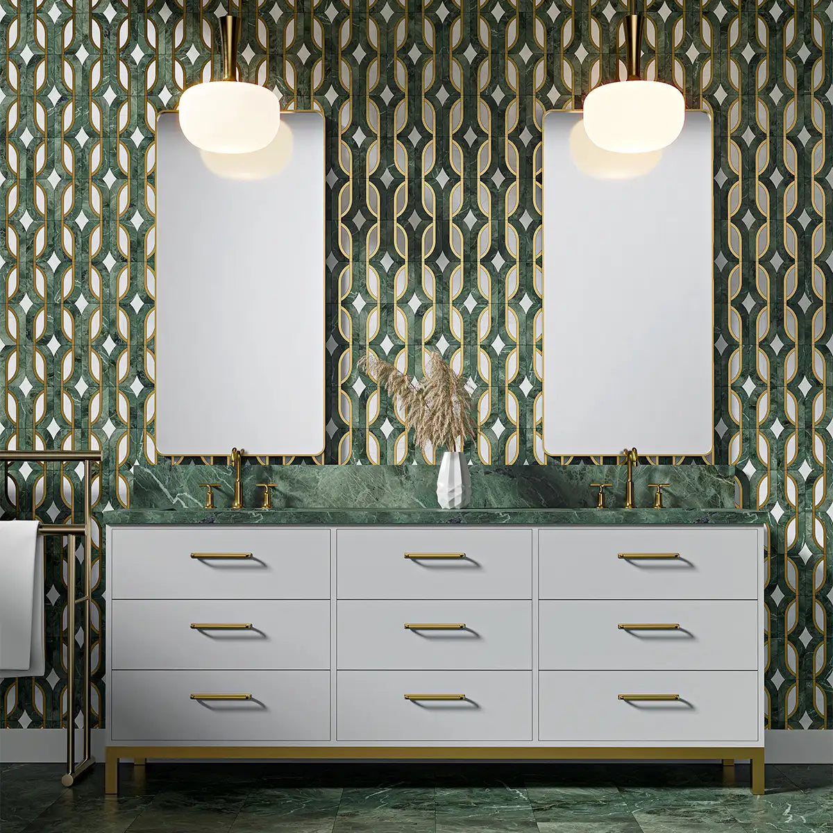 Verde Tia Honed Marble 12X24 Verde Tia Honed