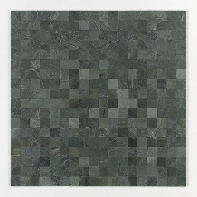 Verde Tia Honed Marble 2X2 Square Mosaic 12X12 Verde Tia Honed