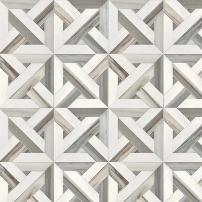 Talya Marma Mosaic 9-11/16X9-11/16 Dolomite Skyline Multi Finish