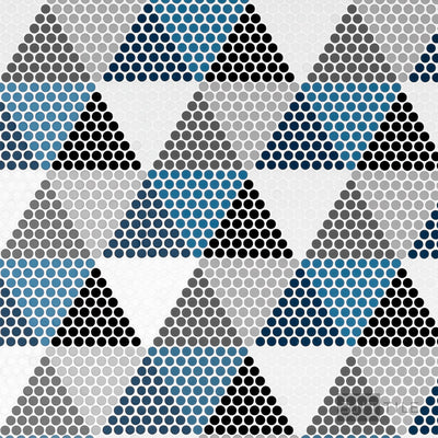 Geometro Hygee Glow 1/2" Round Matte Recycled Glass Mosaic