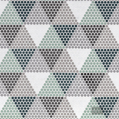 Geometro Hygee Log 1/2" Round Matte Recycled Glass Mosaic