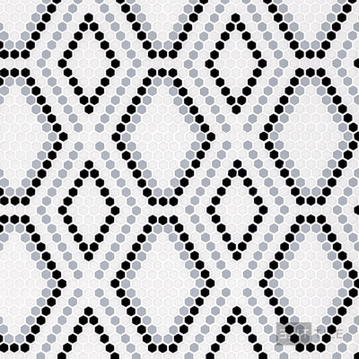 Geometro Python Hopi Matte Recycled Glass Mosaic
