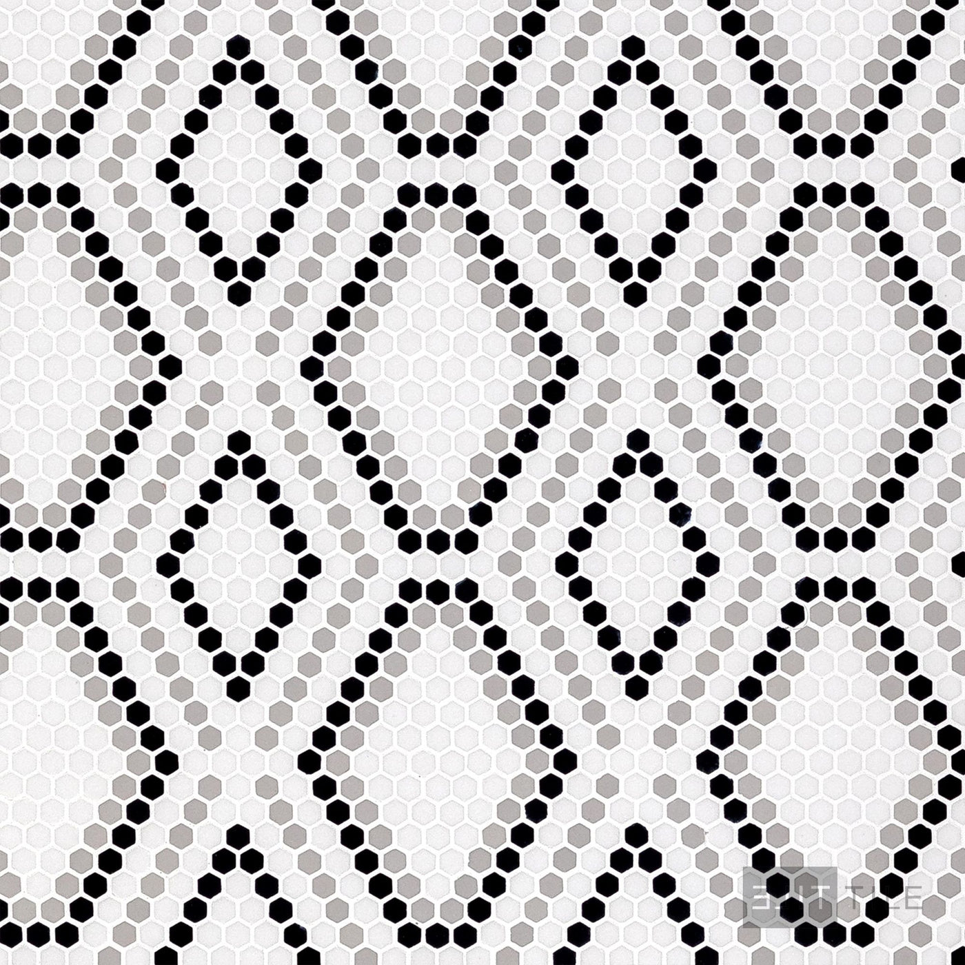 Geometro Python Draco Matte Recycled Glass Mosaic