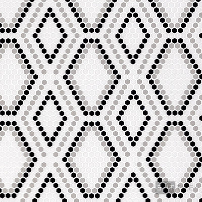 Geometro Python Draco Matte Recycled Glass Mosaic