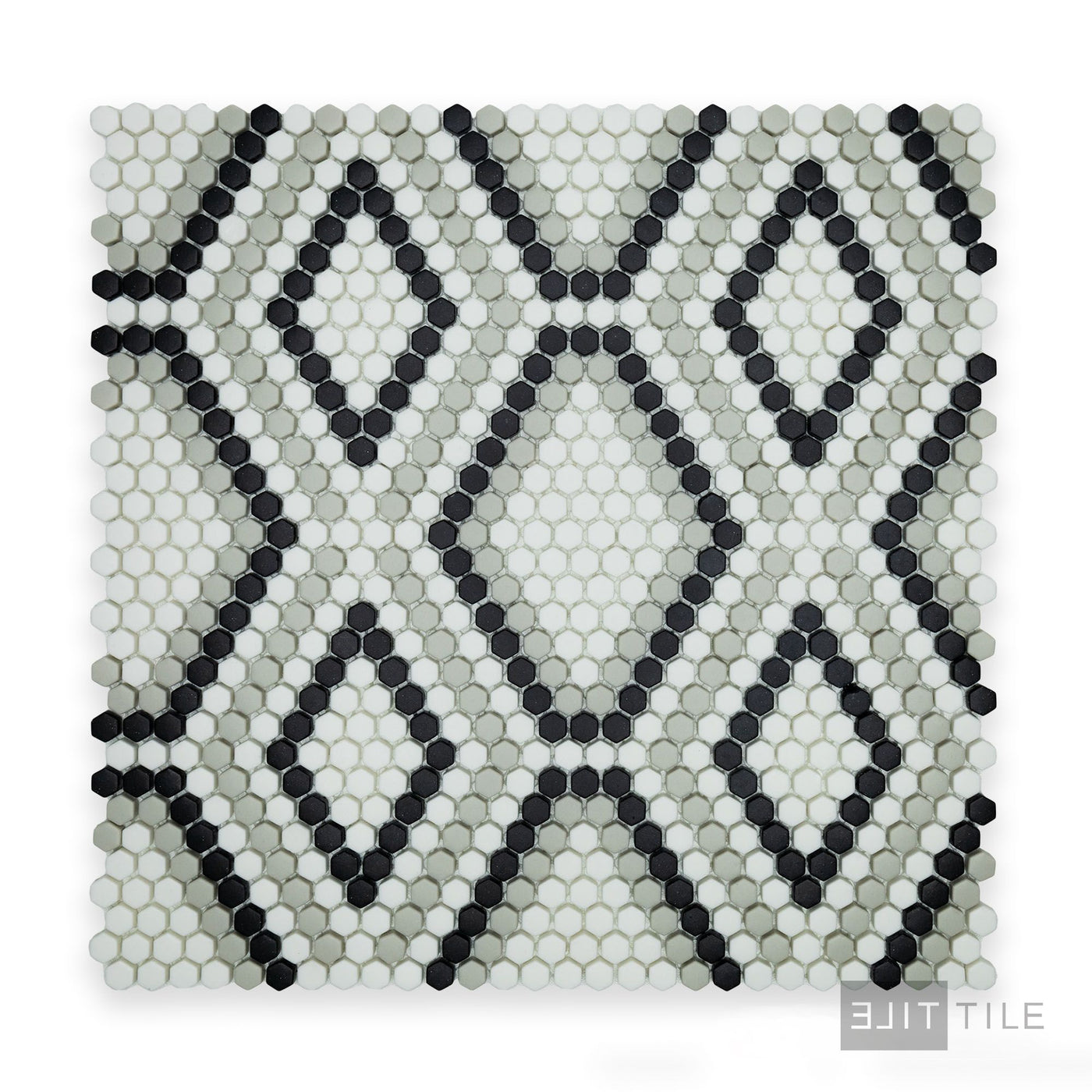 Geometro Python Draco Matte Recycled Glass Mosaic
