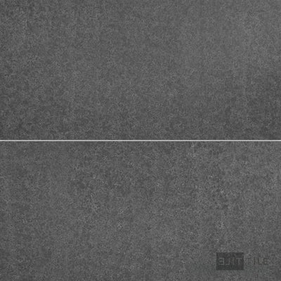 Basalt Black 18X36 Flamed And Brushed