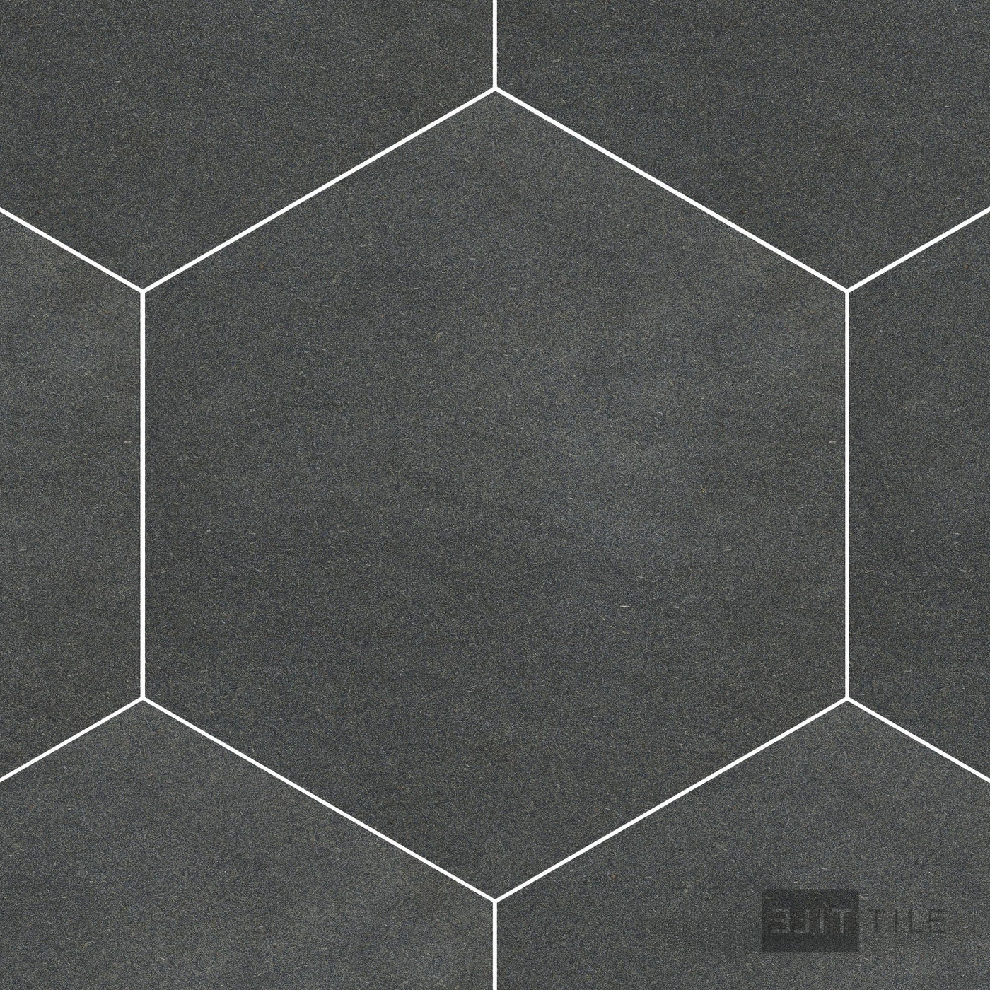 Basalt Grey 10" Hexagon Honed