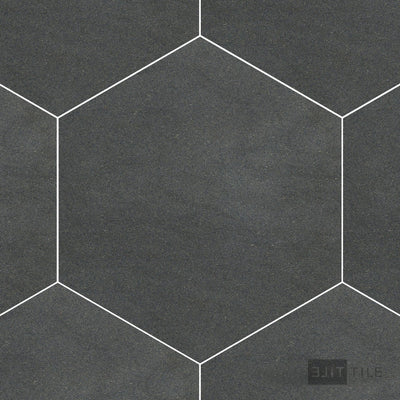 Basalt Grey 10" Hexagon Honed