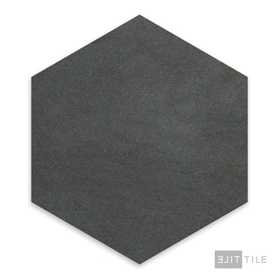 Basalt Grey 10" Hexagon Honed