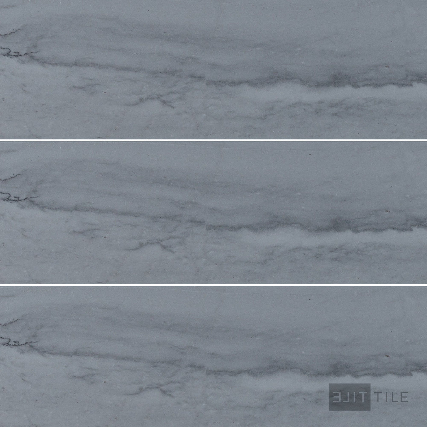 Bardiglio Imperiale Bluish Grey 4X12 Honed Marble