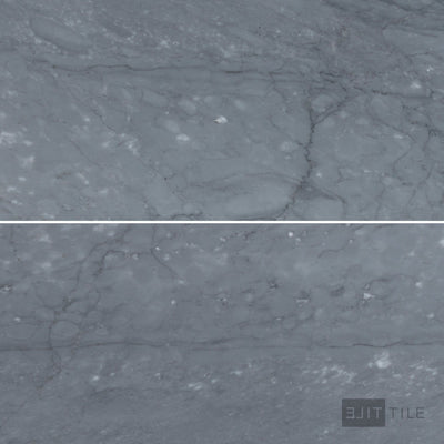 Bardiglio Imperiale Bluish Grey 6X12 Honed Marble
