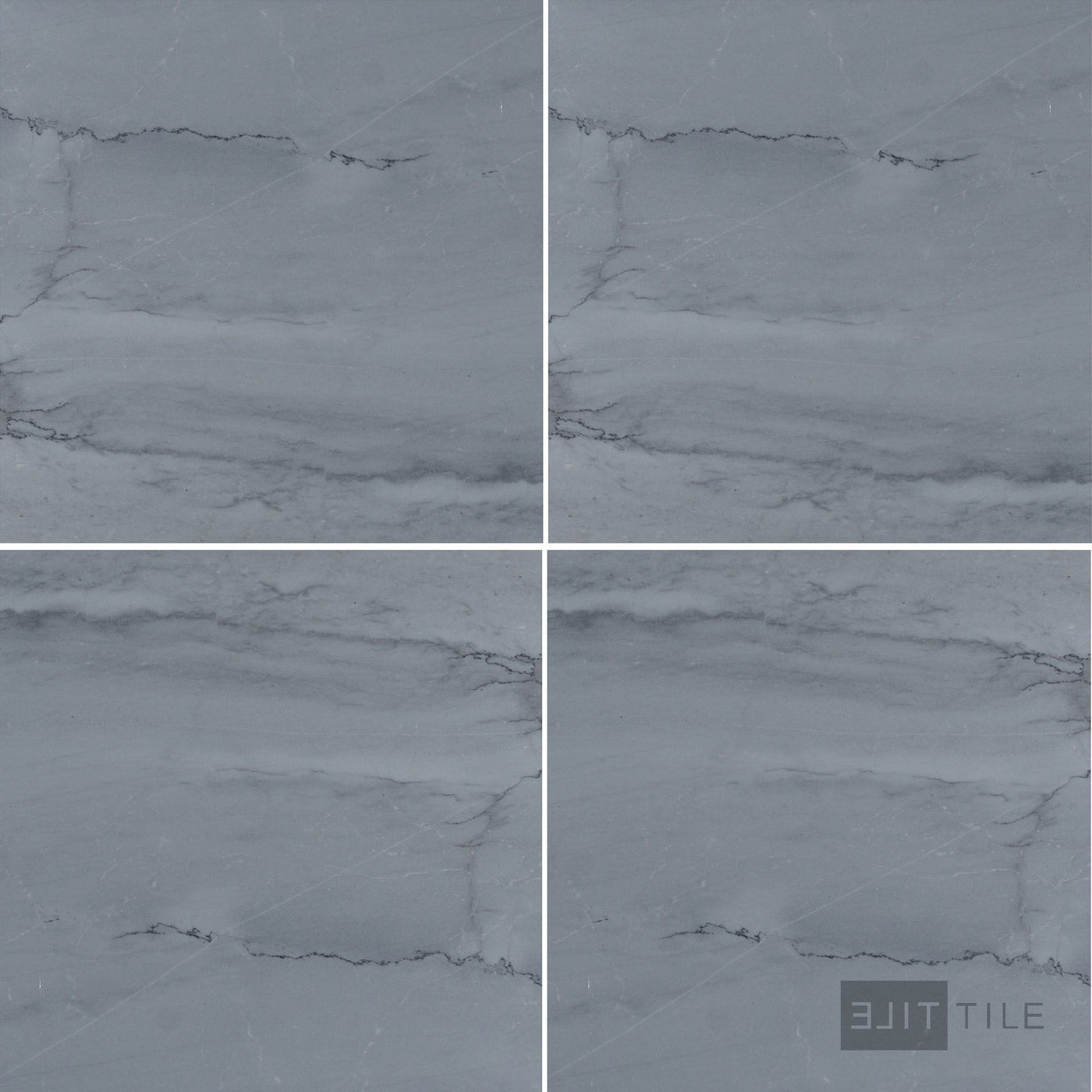 Bardiglio Imperiale Bluish Grey 12X12 Honed Marble