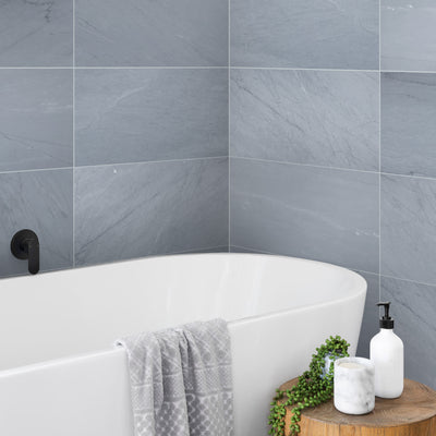 Bardiglio Imperiale Bluish Grey 12X24 Honed Marble